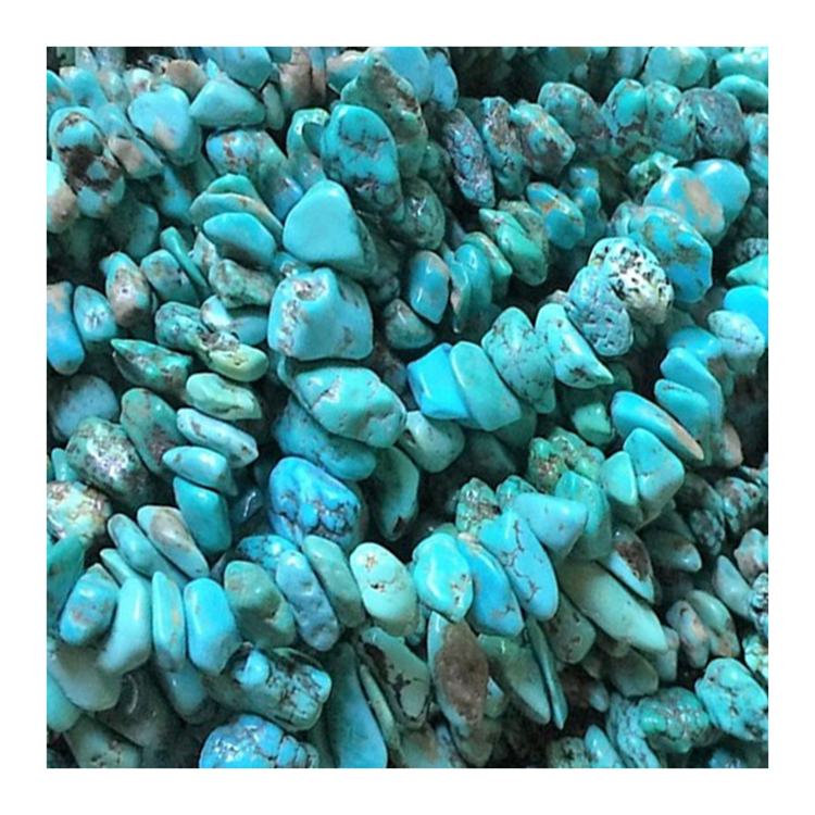 Turquetise Chip Beads Atoa Prendr Stand 18