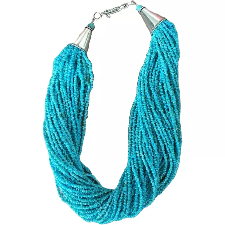 Sterling Silver Turquoise Beads Ogrlica Nakit Trgovina na debelo 15