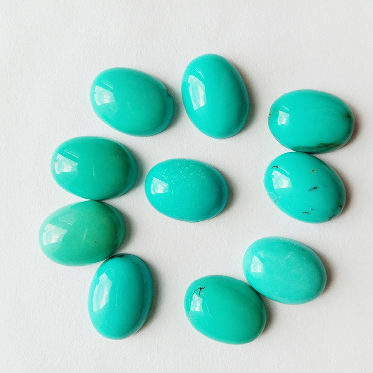 20x30mm Sleeping Beauty Turquoise Oval Cabochons Membuat Borong 1