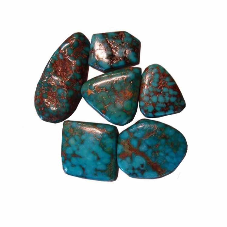 Umgangatho osemgangathweni we-turquoiose cabochon 15