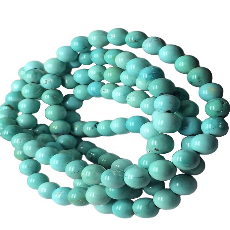 Makalasi akuluakulu otumphuka achilengedwe achilengedwe ozungulira ozungulira ma beads buluu wobiriwira wabuluu wa buluu 18