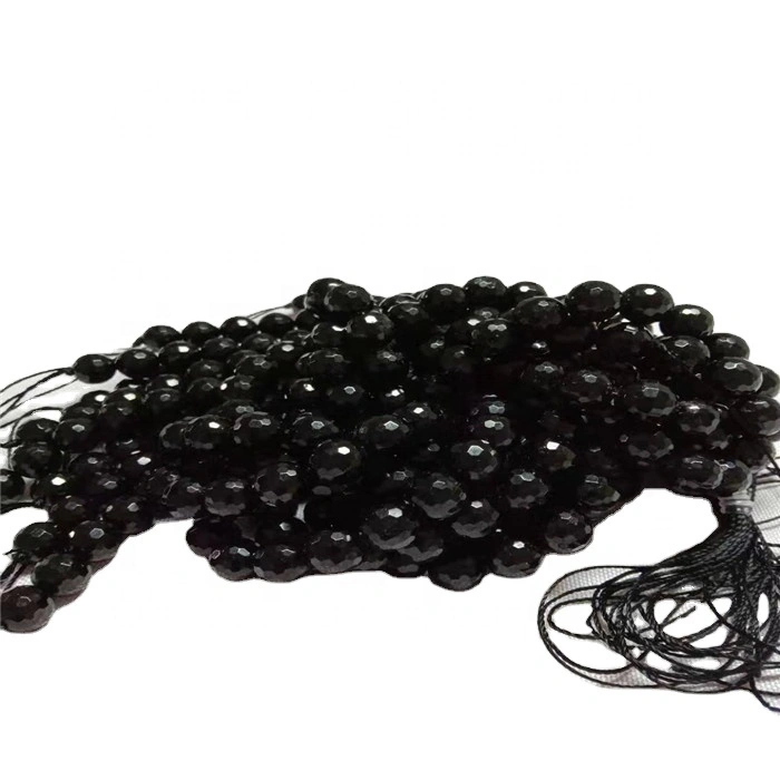 TOURMALINA NATURAL TOURMALINA REDONDA FACTEED FABLE BEADS STICH PISTONA DE PISTAS DE PISTAS 1