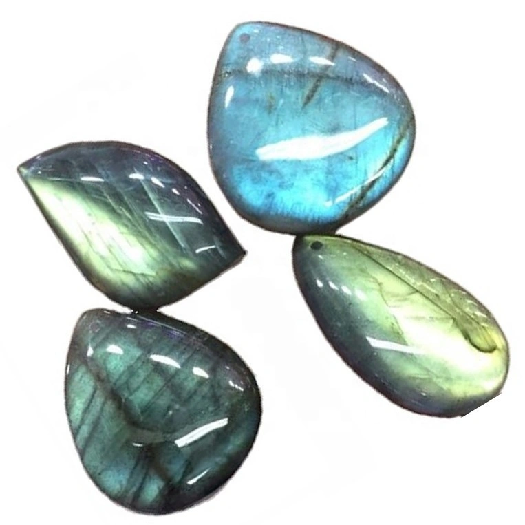 Natural nga Blue Labradorite Pagsagol sa mga cabochon natural nga si Labransite nga mga cabochite nga gama sa bato nga tabletisite nga bato 1