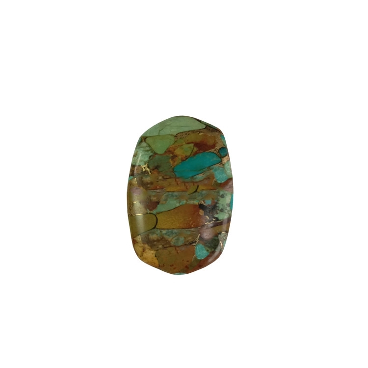 Green And Brown Turquoise Oval Cabochon For Making Jewelry 1