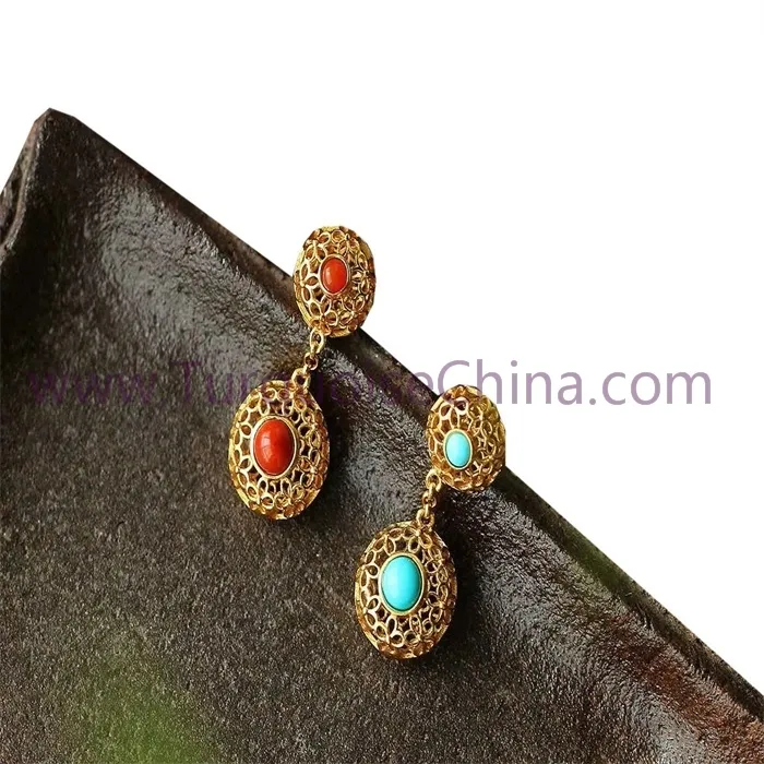 ຜູ້ຜະລິດຕຸ້ມຫູສີຂຽວ turquoise ທີ່ດີທີ່ສຸດ | ZH Gems 3