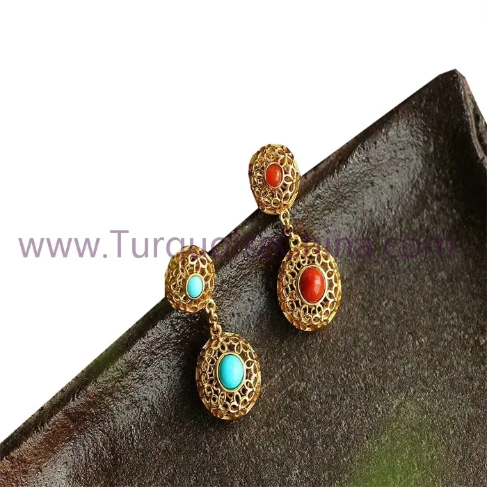 ຜູ້ຜະລິດຕຸ້ມຫູສີຂຽວ turquoise ທີ່ດີທີ່ສຸດ | ZH Gems 5