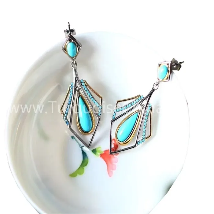 OEM & ODM turkoois oorbelle Pryslys | ZH juwele 1