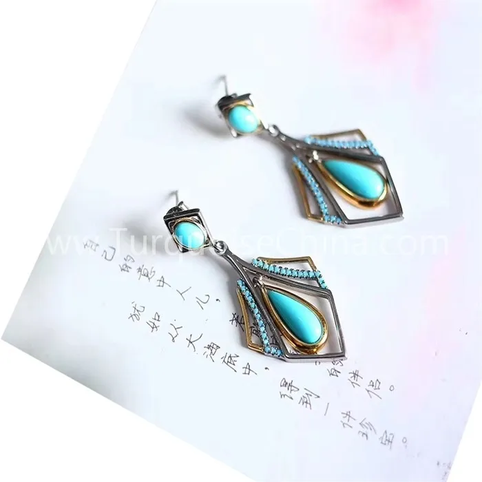 OEM & ODM turkoois oorbelle Pryslys | ZH juwele 5