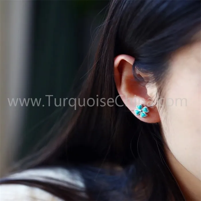 ʻoihana apo pepeiao uliuli turquoise maikaʻi loa | ʻO nā pōhaku makamae ZH 1