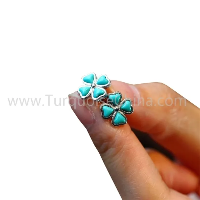 ʻoihana apo pepeiao uliuli turquoise maikaʻi loa | ʻO nā pōhaku makamae ZH 2
