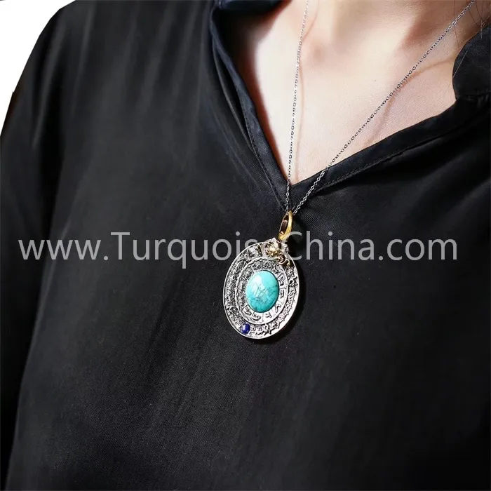 Custom nga talagsaon nga turquoise pendants supplier Manufacturer | ZH Mga Mutya 2