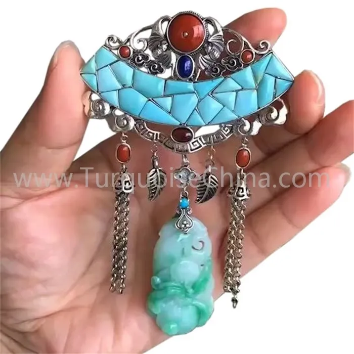 ក្រុមហ៊ុនផលិត ផ្គត់ផ្គង់ pendant turquoise ពិតប្រាកដផ្ទាល់ខ្លួន | ត្បូង ZH 2