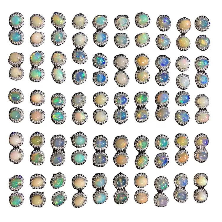 Custom mosaic earrings business Manufacturer | ZH Gems 5