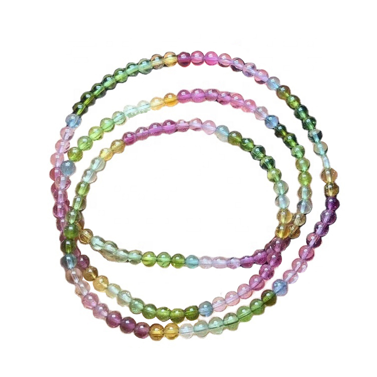 Natural Tourmaline Round beads Energy Loose Gemstone Beads 14