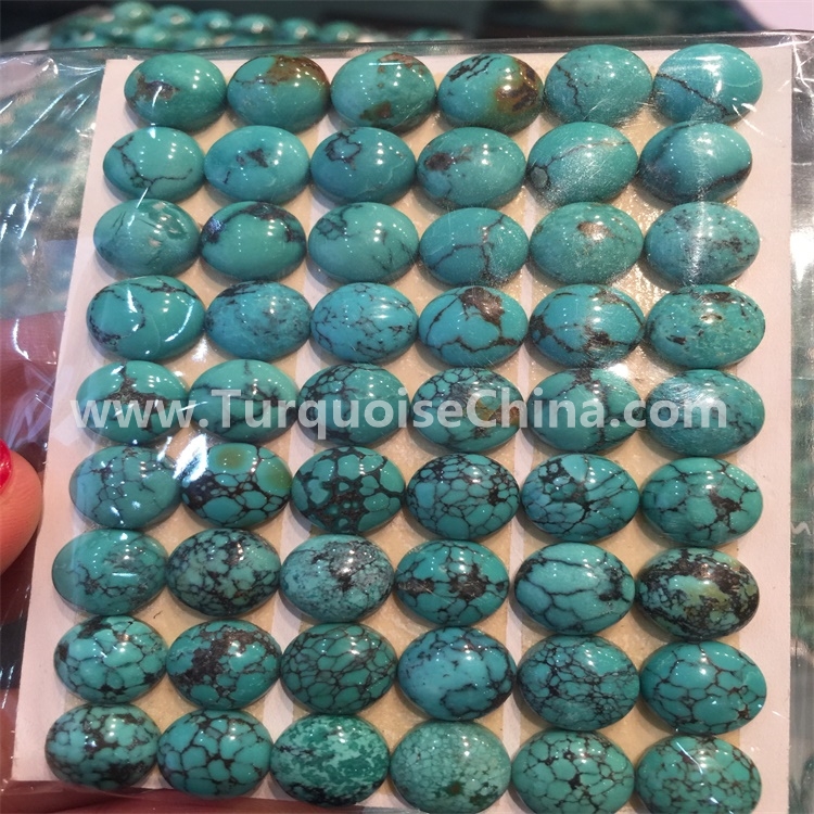 beautiful turquoise oval beads supply for bracelet 1