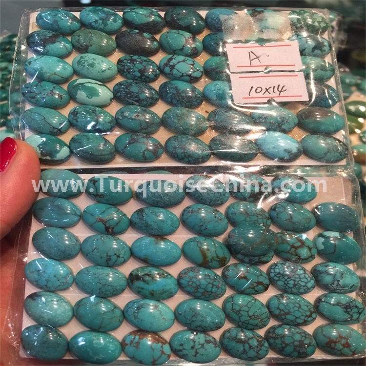 ZH Gems turquoise oval beads supplier for necklace 1