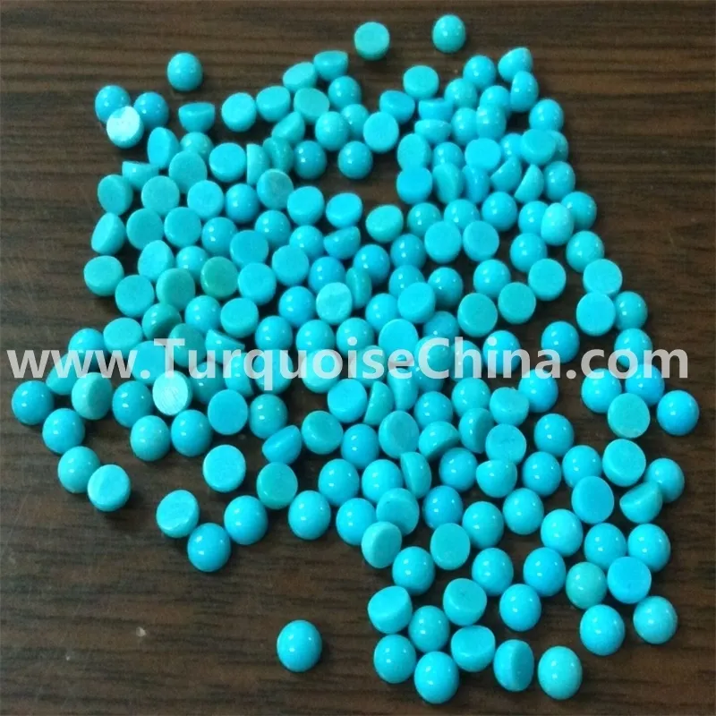 ZH fadaka | nla adayeba turquoise cabochon olupese 4