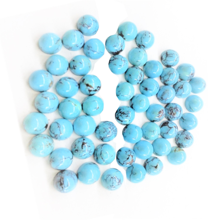 Naturiol Turquoise Gemstone Bullet Gemstone Naturiol Gleiniau rhydd Gemwaith Diy 18