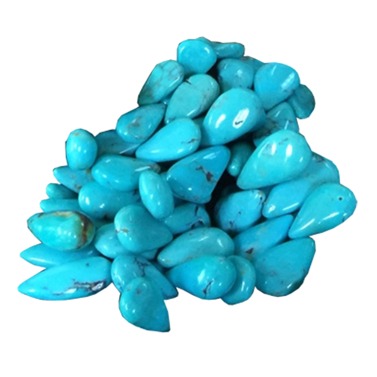 Dòmi Bote Dòmi Bote Turquoise Teardrop Pèl 10x6 8x4 mm 18