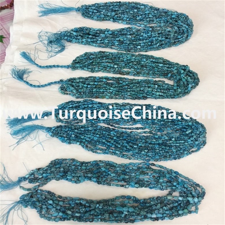 Lag luam wholesale Turquoise Chips hlaws, Turquoise Necklace 5