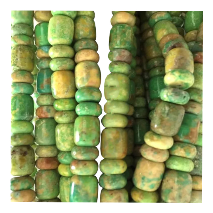 100% Luonnollisesti aito omena vihreä turkoosi rumpuhelmet 18