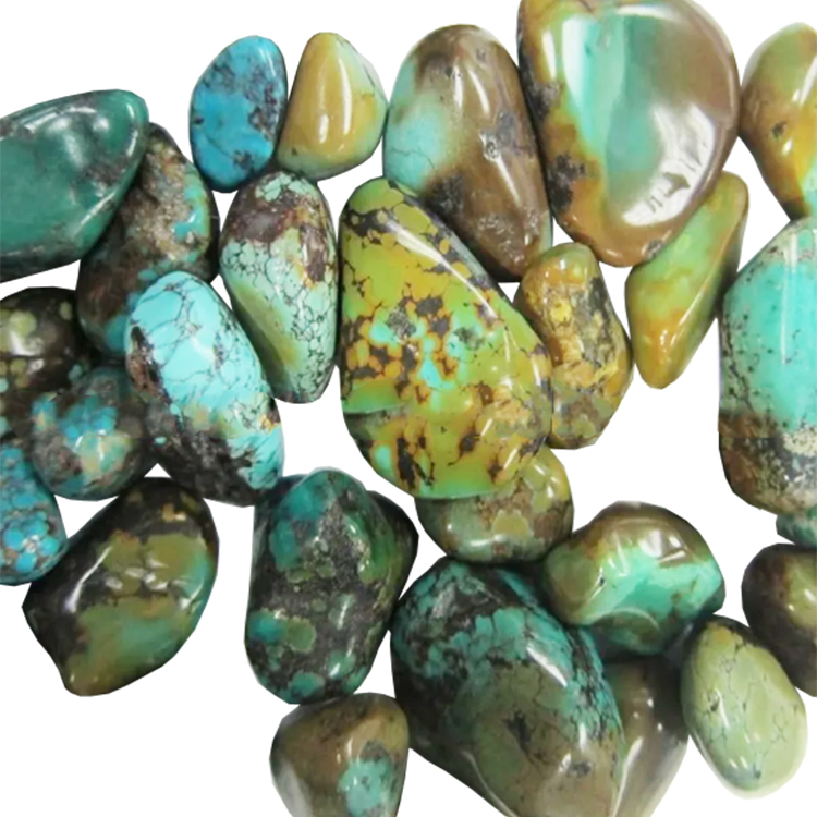 Kingman ពិតប្រាកដរបស់ Kingman Turquisise Nuggeter អង្កាំមានទំហំ 8 មមដល់ 25 មមលក់ដុំ 18