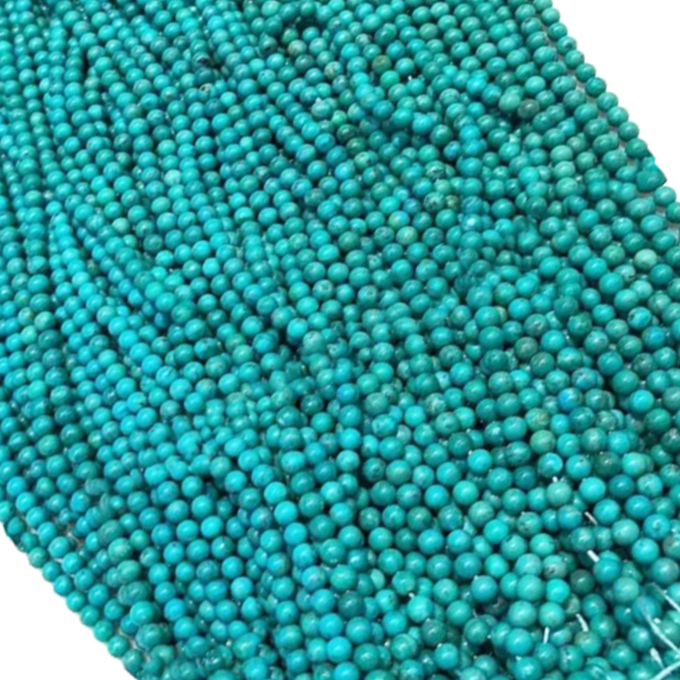2mm 2.5mm 3mm 3.5mm 4mm 4.5mm 5mm smaller naturally turquoise round beads gemstone jewelry 18