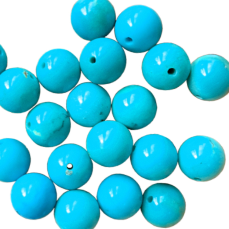 Amerika Yuxu Gözəlliyi firuzəyi dəyirmi muncuq Topdan qiymət 18