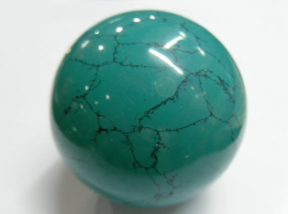 Turquoise Ball Beads Handizkako 9