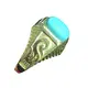 fàinneachan turquoise gun samhail aig Prìsean Slàn-reic | ZH Gems 1