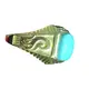 fàinneachan turquoise gun samhail aig Prìsean Slàn-reic | ZH Gems 3