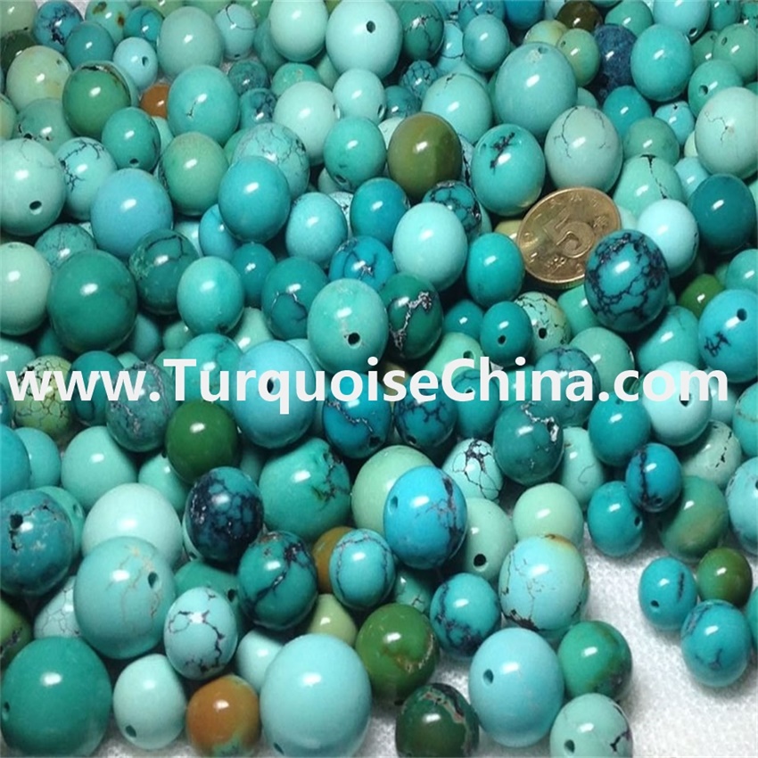 ZH Permata | sampurna turquoise howlite manik-manik 4