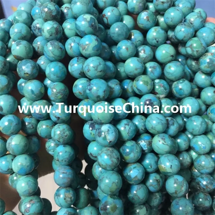 hingpit nga 10mm turquoise round beads suplay | ZH Mga Mutya 3