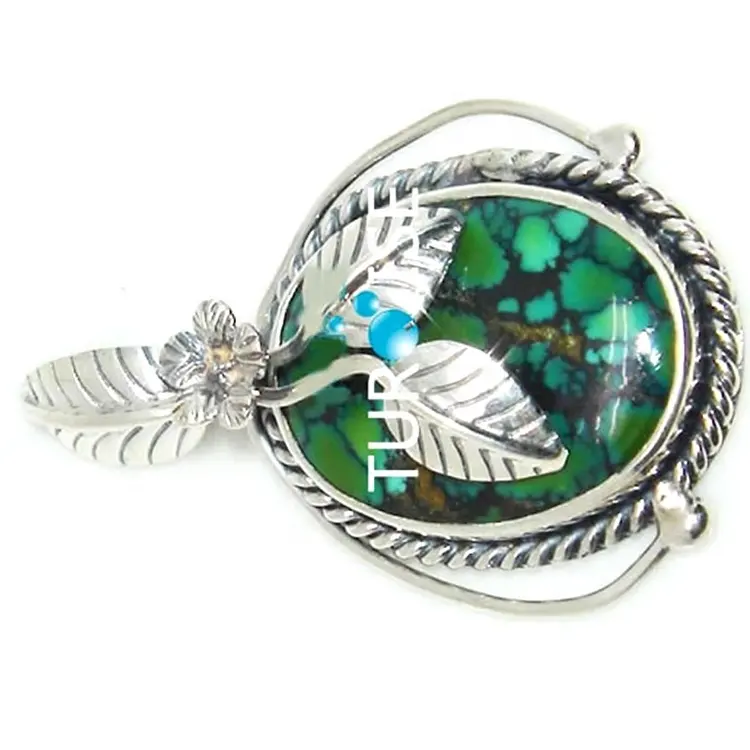 Custom nga tinuod nga turquoise pendant nga negosyo Manufacturer | ZH Mga Mutya 2