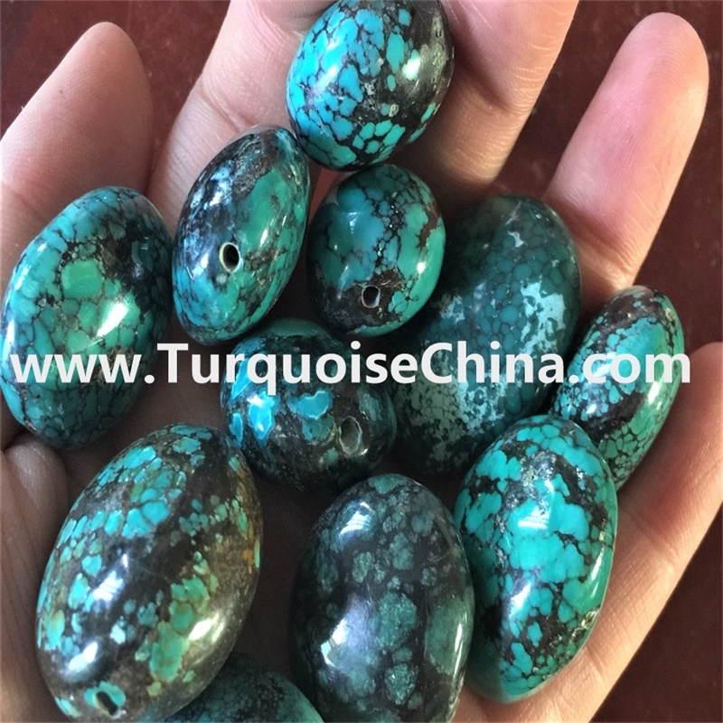 best turquoise oval beads supplier for jewelry 2