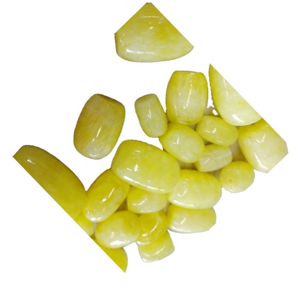 Smithsonite сары түстөгү барабан мончок дүң 30