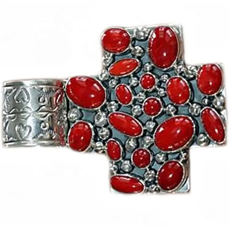 ZH Gems excellent turquoise cross supplier for jewelry store 3