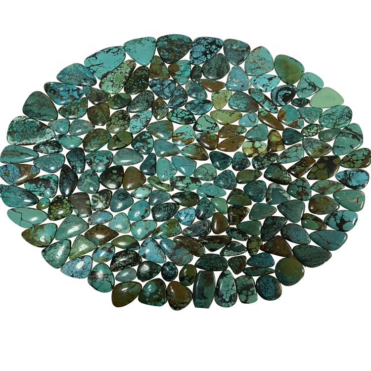 ດອກໄມ້ປະດັບປະດາຮອບ turquoise ທໍາມະຊາດ turquoise turquoise turquoise turquoise ຂະຫນາດ 5 ມມ 18