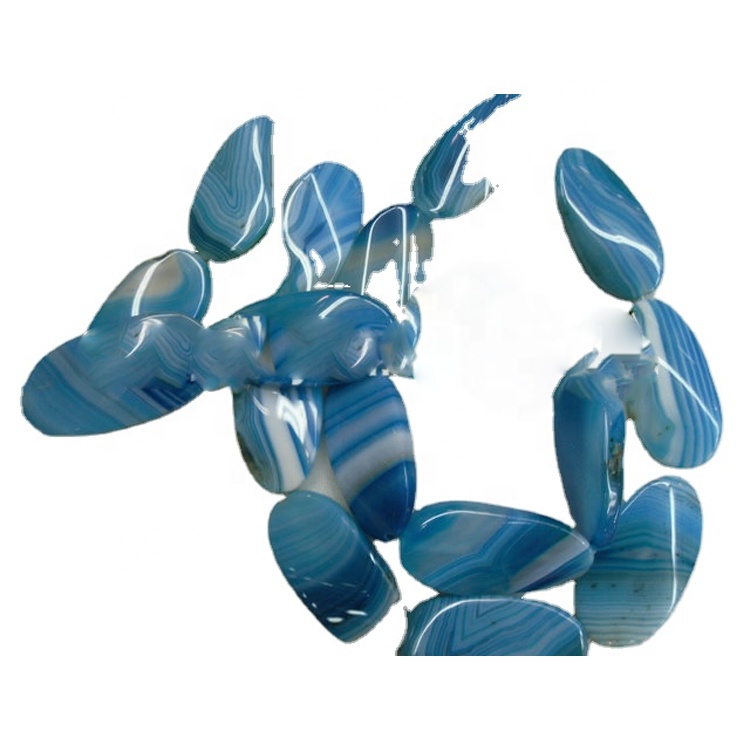 Vruće prodaje prirodne ljubičaste zebre stripe agate perle drago kamenje 32