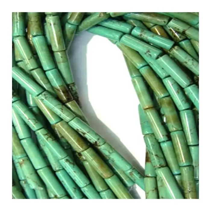 best turquoise tube beads supply for jewellery making 1