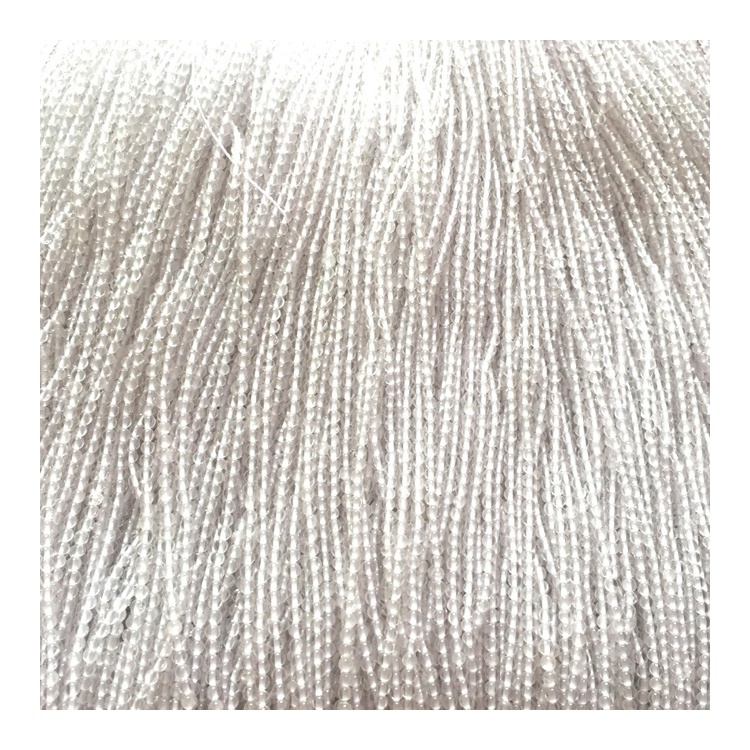 സ്വാഭാവിക വൈറ്റ് ക്ലിയർ ക്രിസ്റ്റൽ ക്വാർട്സ് ബീഡ് രത്നങ്ങളുടെ അയഞ്ഞ കൊന്തകൾ മൊത്തത്തിലുള്ള സിസ്റ്റൽ ക്വാർട്സ് സ്ട്രോണ്ടുകൾ 11