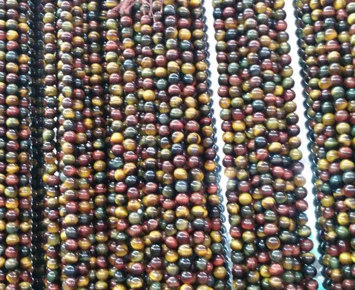 Perline dell'occhio naturale della pietra preziosa allentata all'ingrosso per la fabbricazione della collana 33