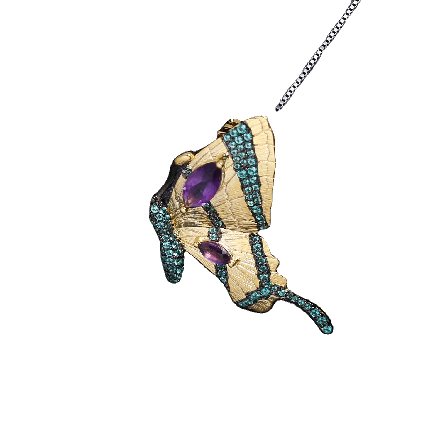 মাইক্রো প্যাভ প্রজাপতি আকৃতির দুল, গোল্ড টোন দুল 7