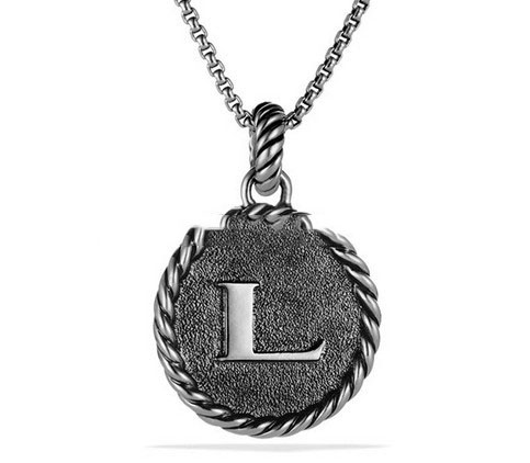 18k রিয়েল সোনা ধাতুপট্টাবৃত টাইটানিয়াম ইস্পাত প্রাথমিক দুল নেকলেস রাউন্ড সাজসজ্জা সীমানা কালো গুট্টা চিঠি চক্কার 15