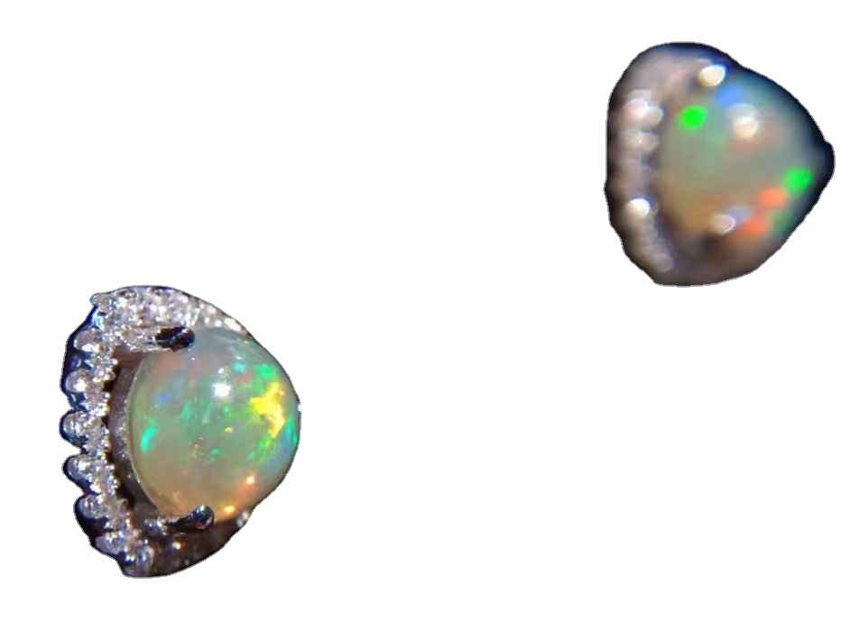 Qo'lda ishlangan qimmatbaho toshlar 14k oltin olmos opal stal sirlari 33