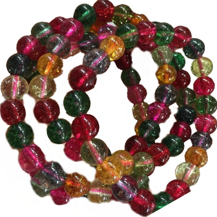 Mwenje wepanyama ane mavara emhando yepamusoro giredhi Smililiet Round beads bracelets zvishongo 9