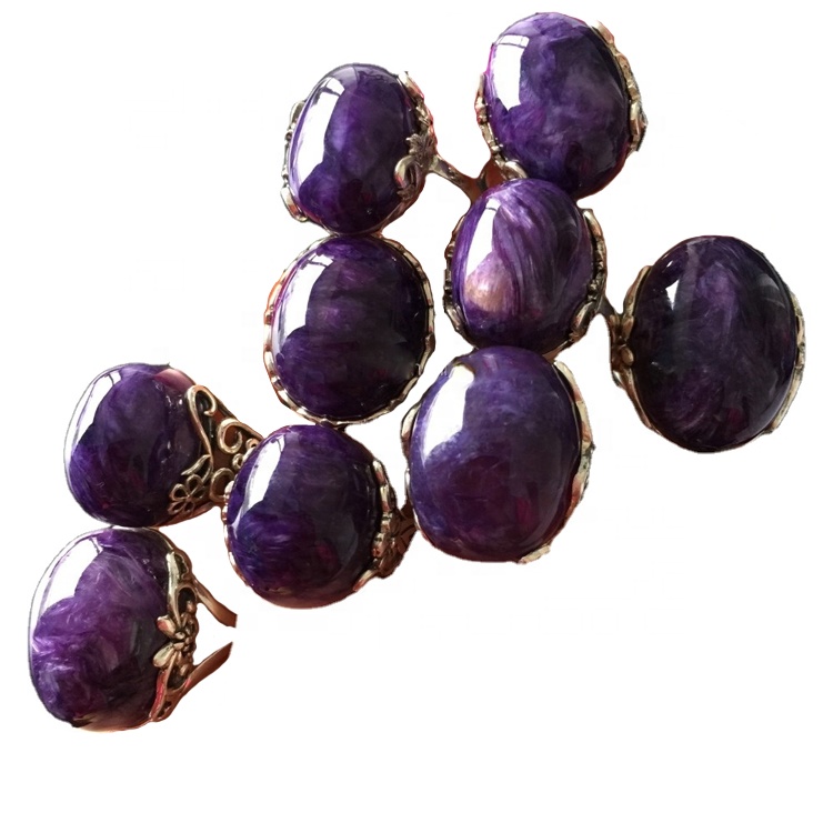 Charoite 925 Sterling Silver Ring / Silver Jewelry Producent / Hurt 11