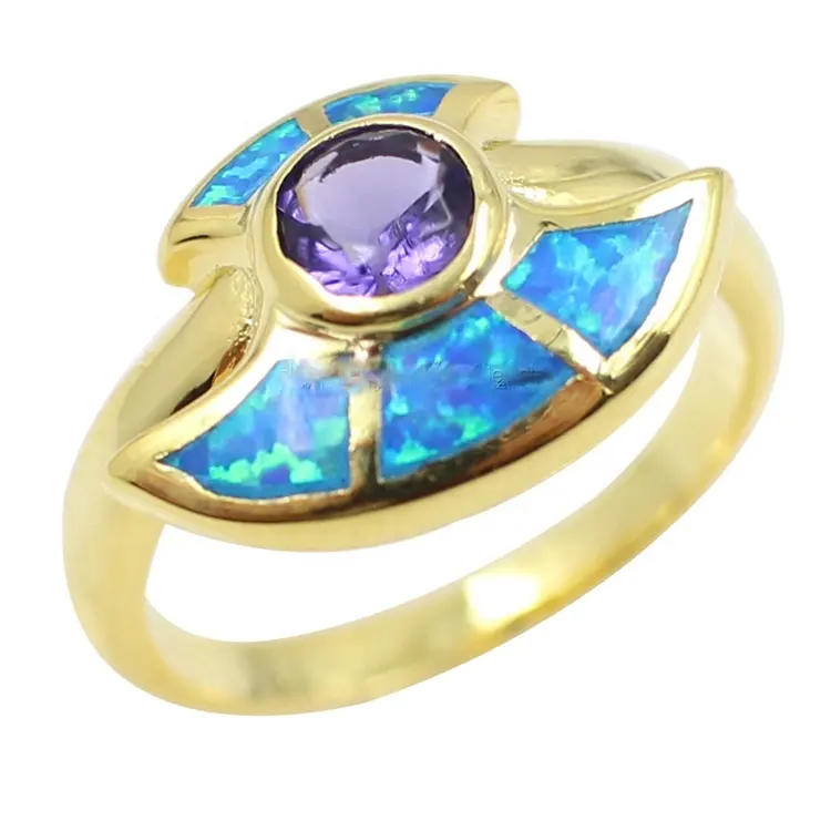 ZH Gems beautiful real turquoise rings business for jewelry industry 1