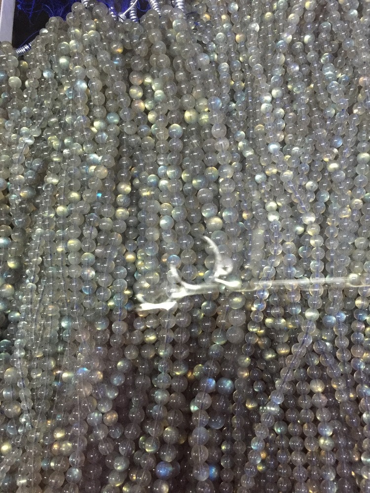 3A Natural Blue Labradorite 4mm 6mm 6mm 8mm 10mm 12 mm Redondo Perlas Nada más que incendio Mejor calidad Cuentas labradoritas grandes 34