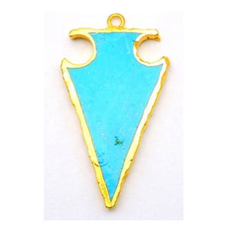 রত্ন পাথর চক্র হেক্সাজোন ক্রিস্টাল পয়েন্ট দুল 9